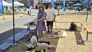 Führhundestand auf dem Berliner Platz